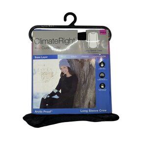 NWT Cuddl Duds Women's XS ClimateRight Arctic Proof Thermal LS Crew Base Layer